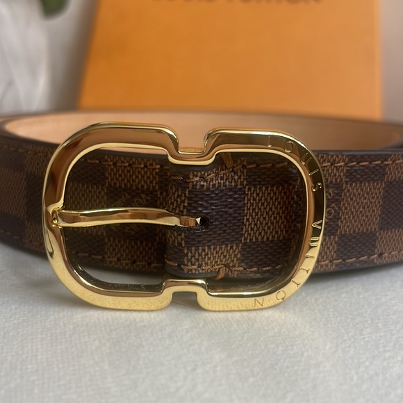 ❌SOLD❌ New Louis Vuitton Women’s Mini Damier Ebene 25MM Belt Size 90❣️ - Picture 6 of 15